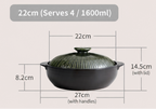 Lihan Earthenware Pot – Line Green
