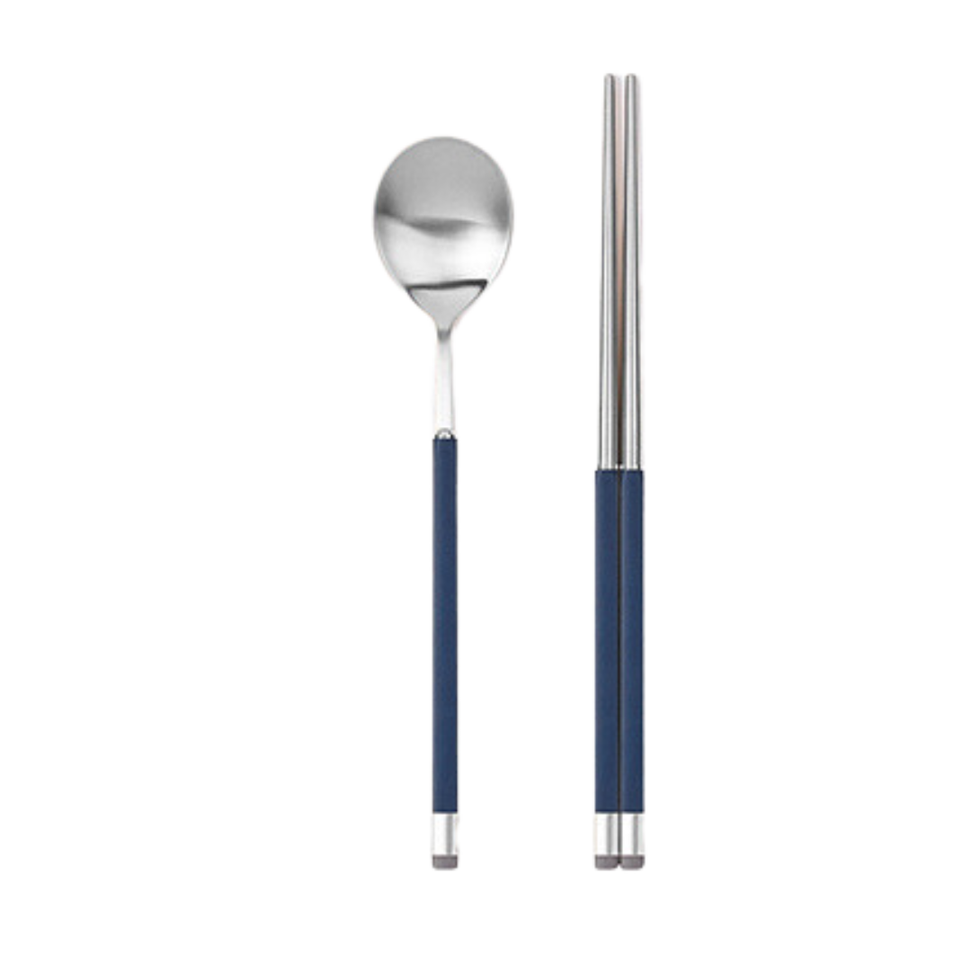 [Bogen] Kara Satin Korean Spoon & Chopstick Set