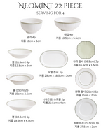 Neo Mint Dinnerware Set 22pc