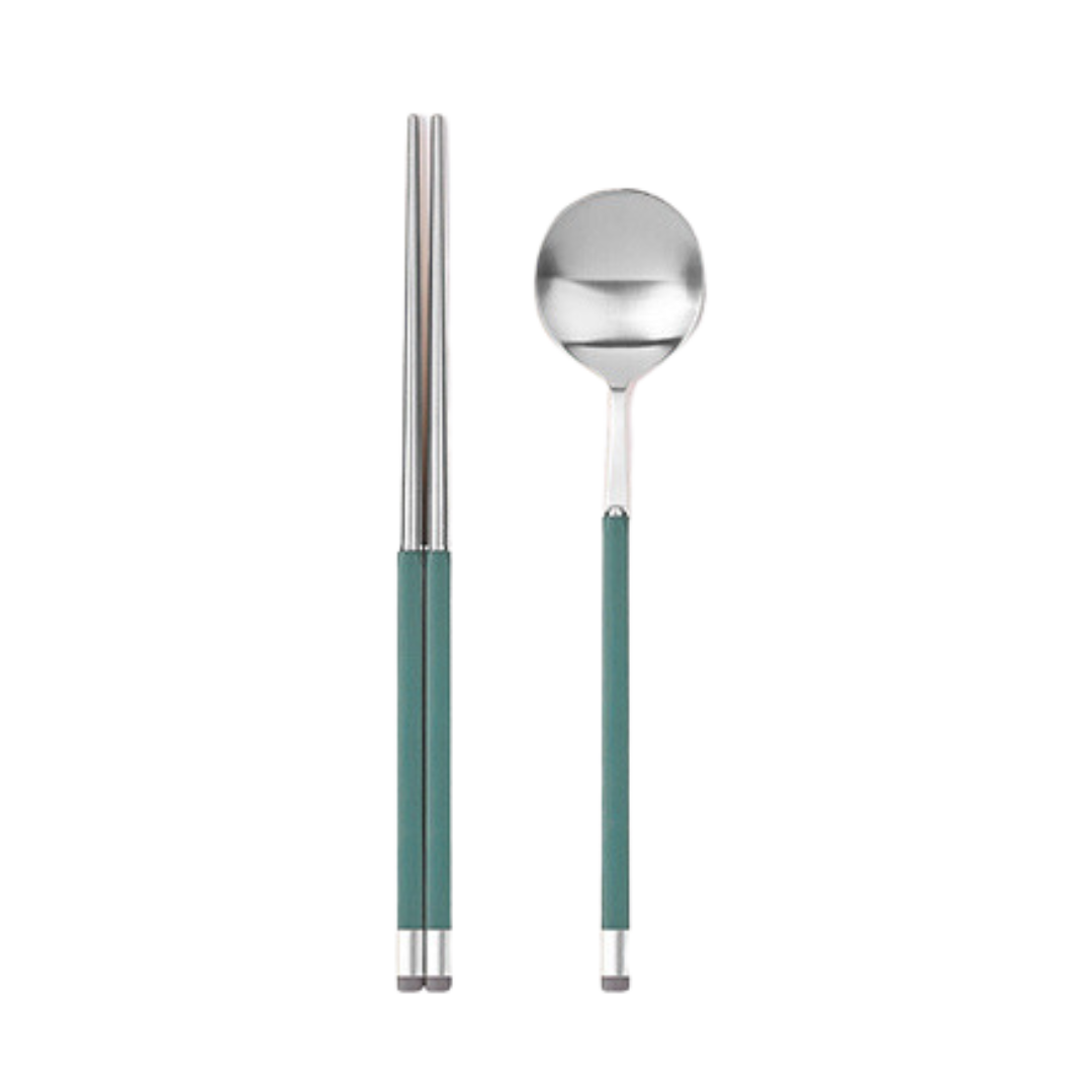 [Bogen] Kara Satin Dinner Spoon & Chopsticks Set