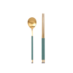 [Bogen] Kara Gold Korean Spoon & Chopstick Set