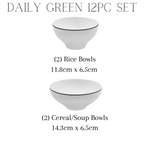[Daily Green] 12-Piece Home set, Serving for 2 🥦