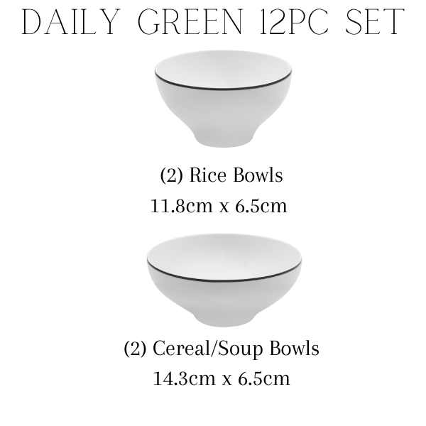 [Daily Green] 12-Piece Home set, Serving for 2 🥦