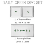 [Daily Green] 12-Piece Home set, Serving for 2 🥦