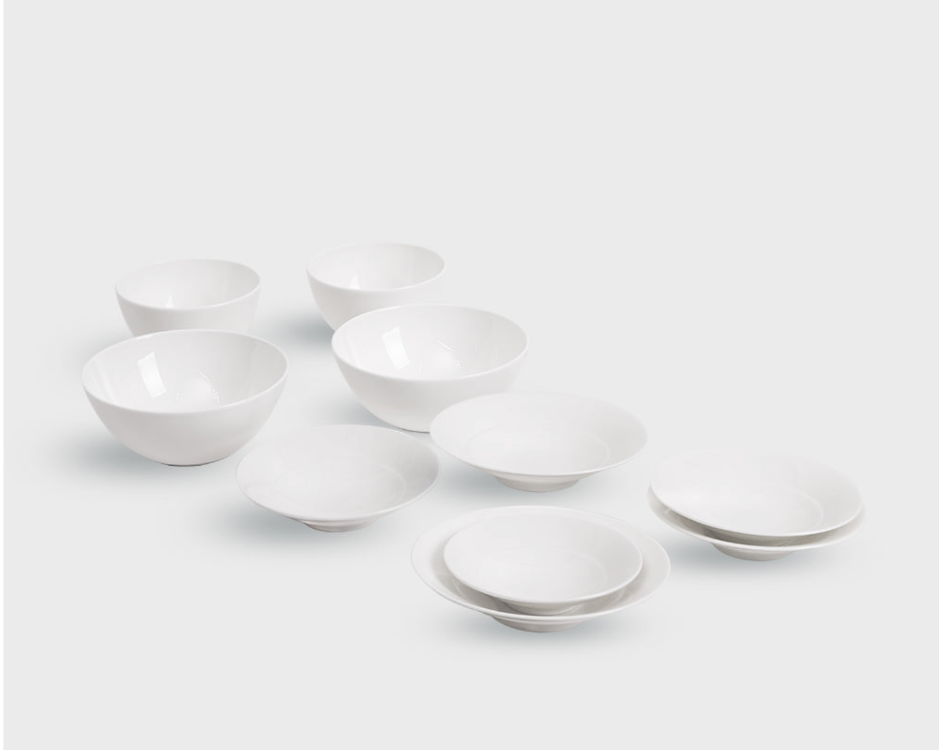 [Whitebloom]  10PC Home set, Serving for 2