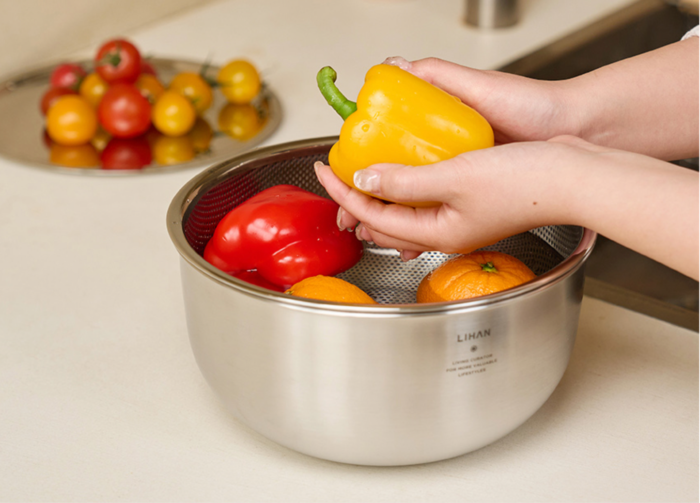 Lihan Stainless Steel Mixing Bowl