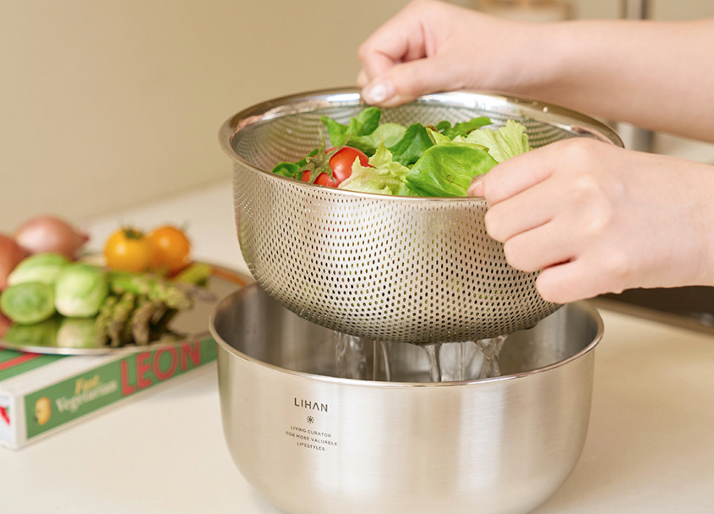 Lihan Stainless Steel Mixing Bowl