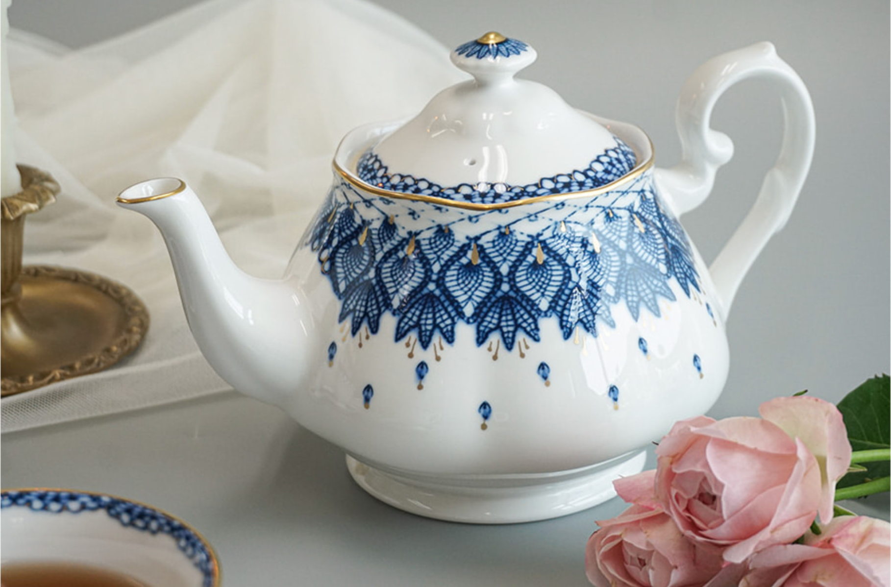 Tea Pot Chainware Crochet Tea Pot – Hankook Chinaware USA