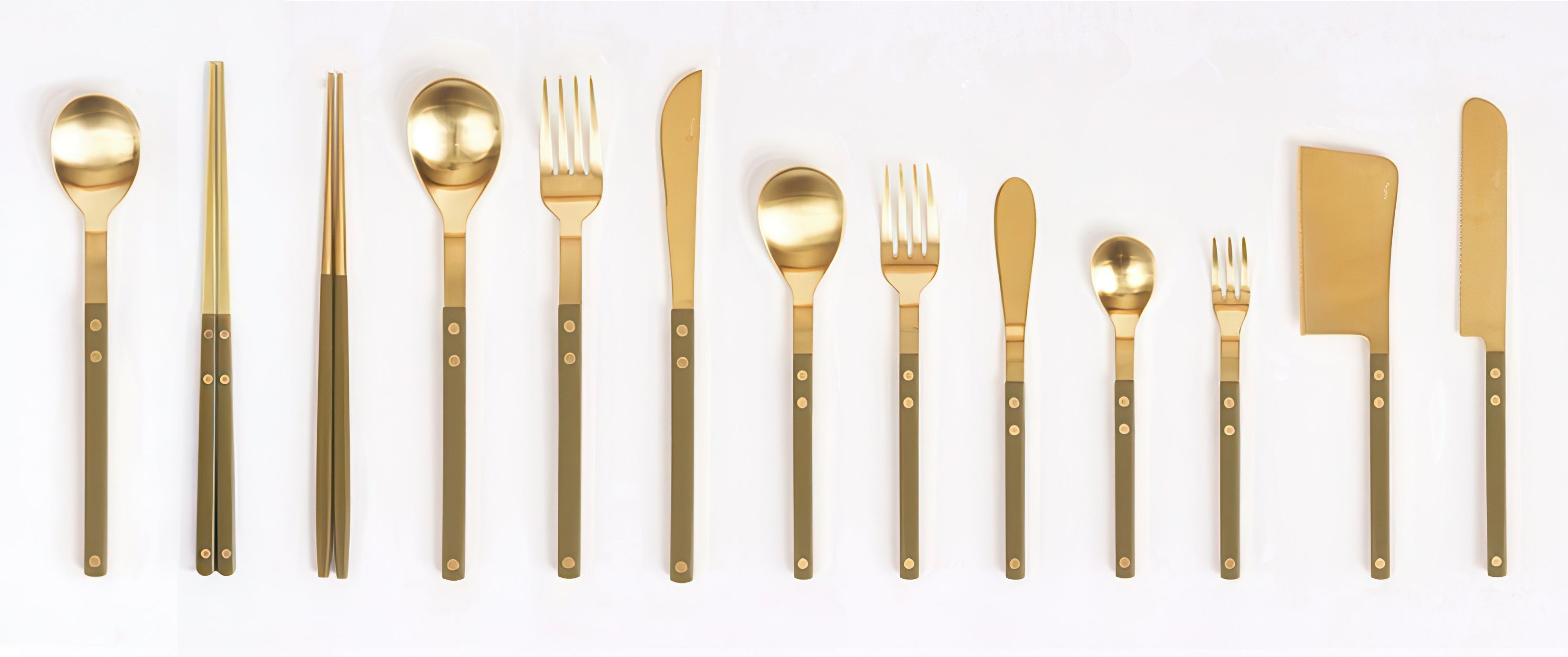 Bogen Sentier Gold Flatware