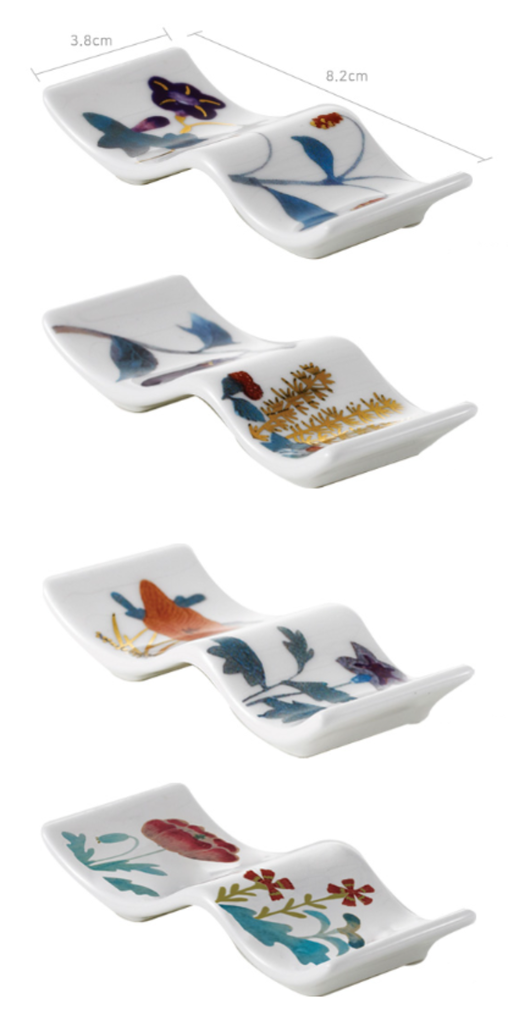 Cho Choong Do Wave Spoon Rests, 4 pc