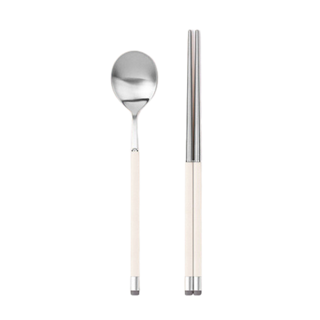 [Bogen] Kara Satin Korean Spoon & Chopstick Set