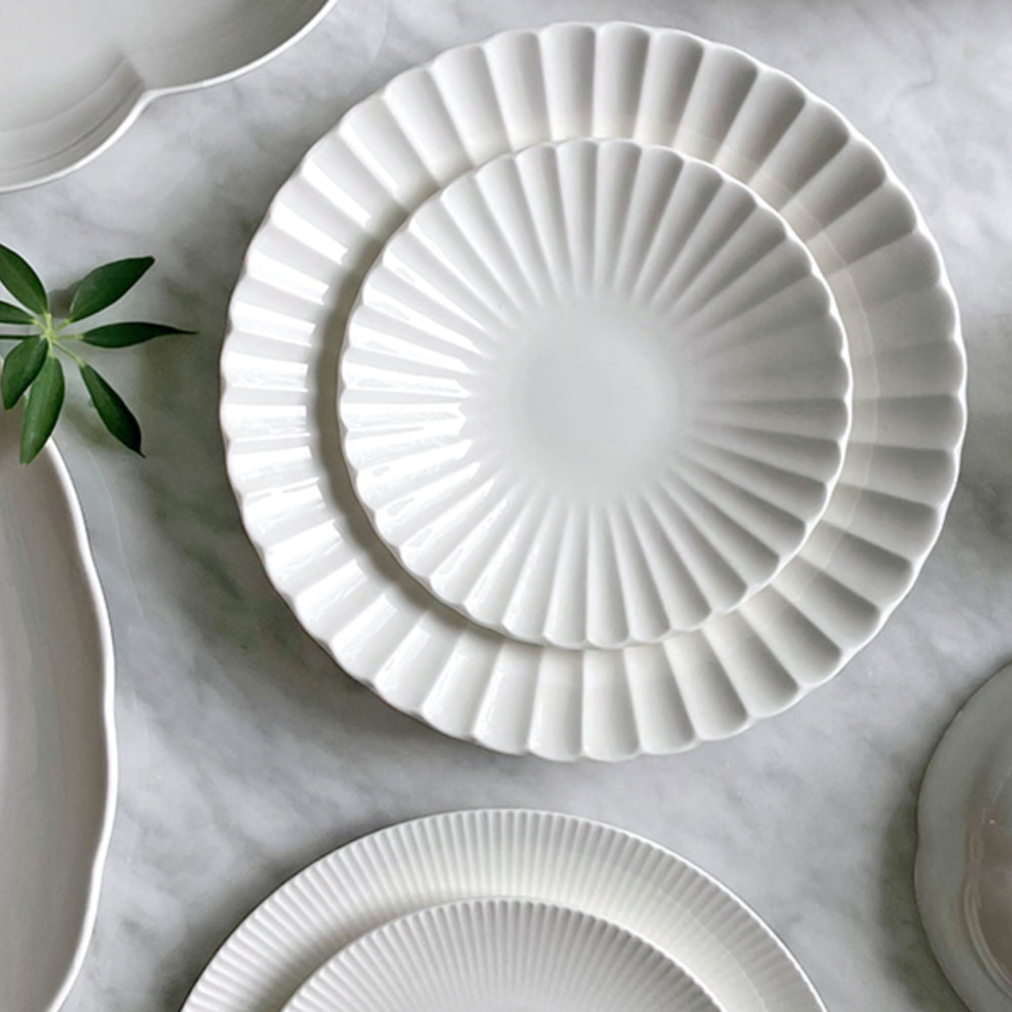 [WhiteBloom] Edel 12-Piece Home set, Serving for 2