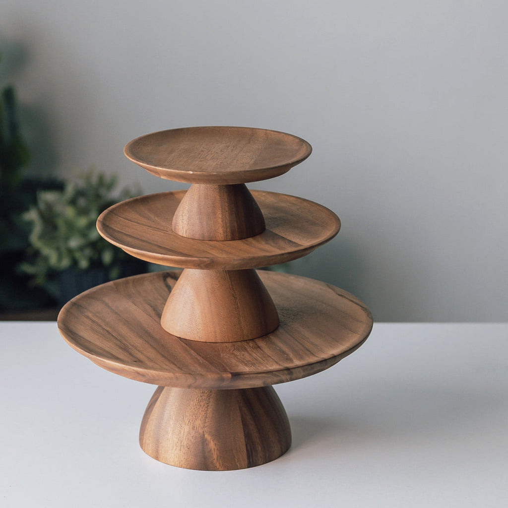 [Chabatree] Cake Stand - Acacia Wood