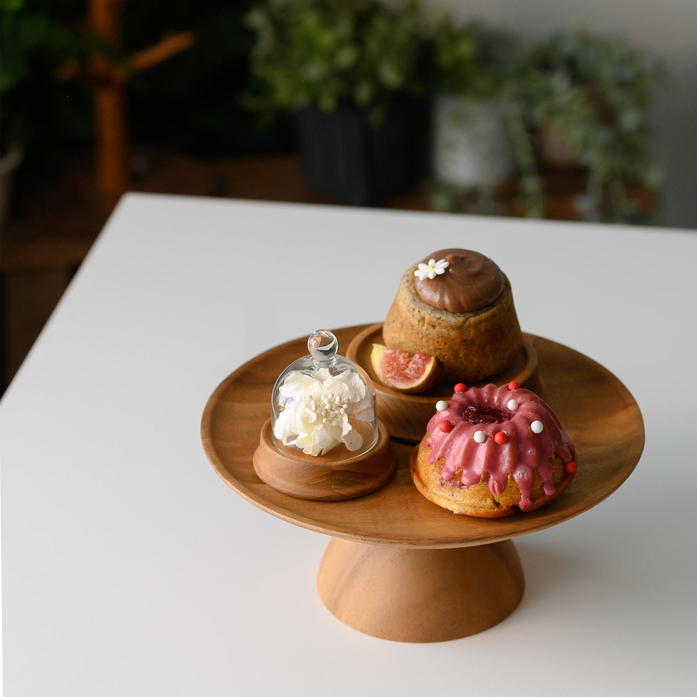 [Chabatree] Cake Stand - Acacia Wood