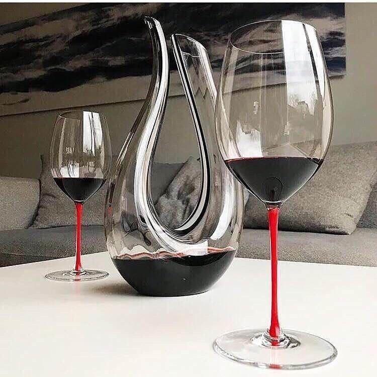 Riedel] Fatto A Mano Cabernet Wine Glass, Red (IN STOCK