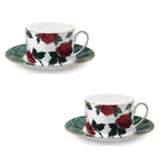[Velvet Rose] Red 4-Piece Coffee set, Serving for 2 - HANKOOK