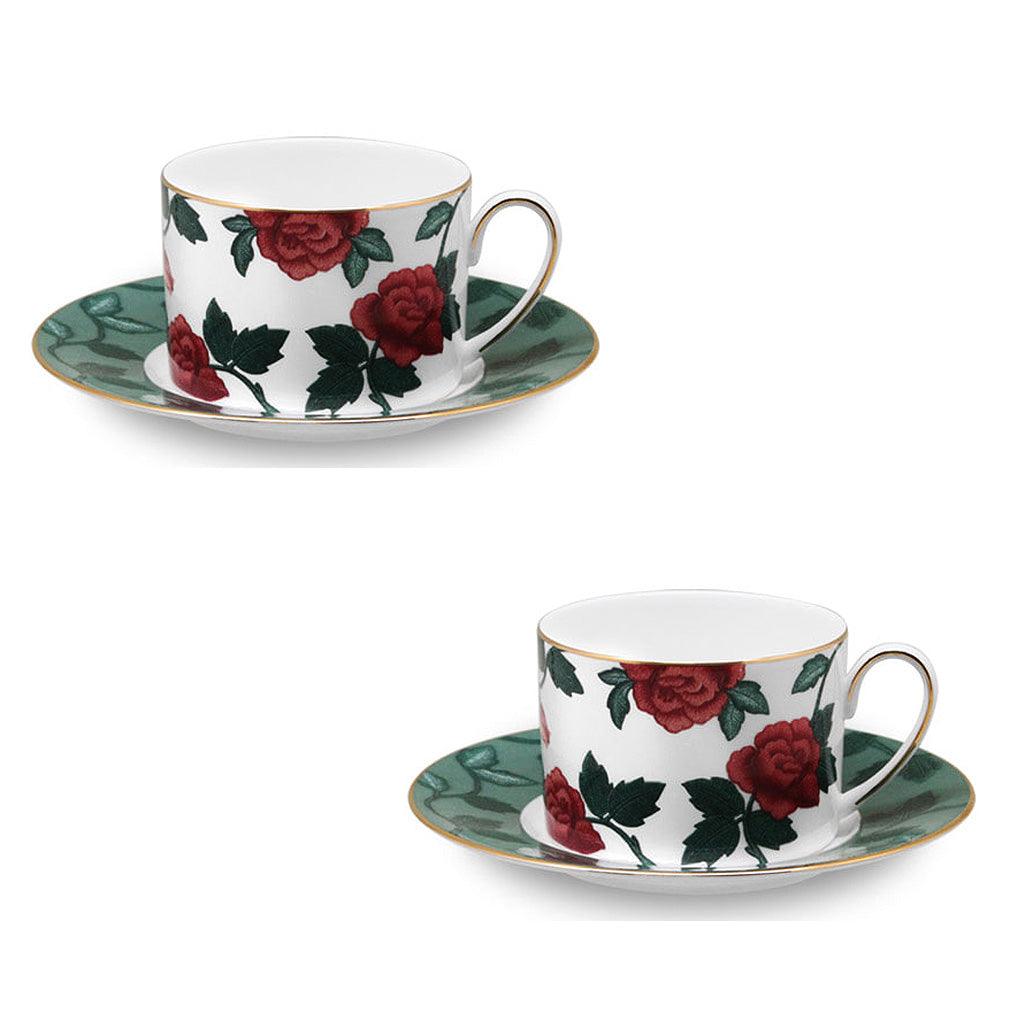 [Velvet Rose] Red 4-Piece Coffee set, Serving for 2 - HANKOOK