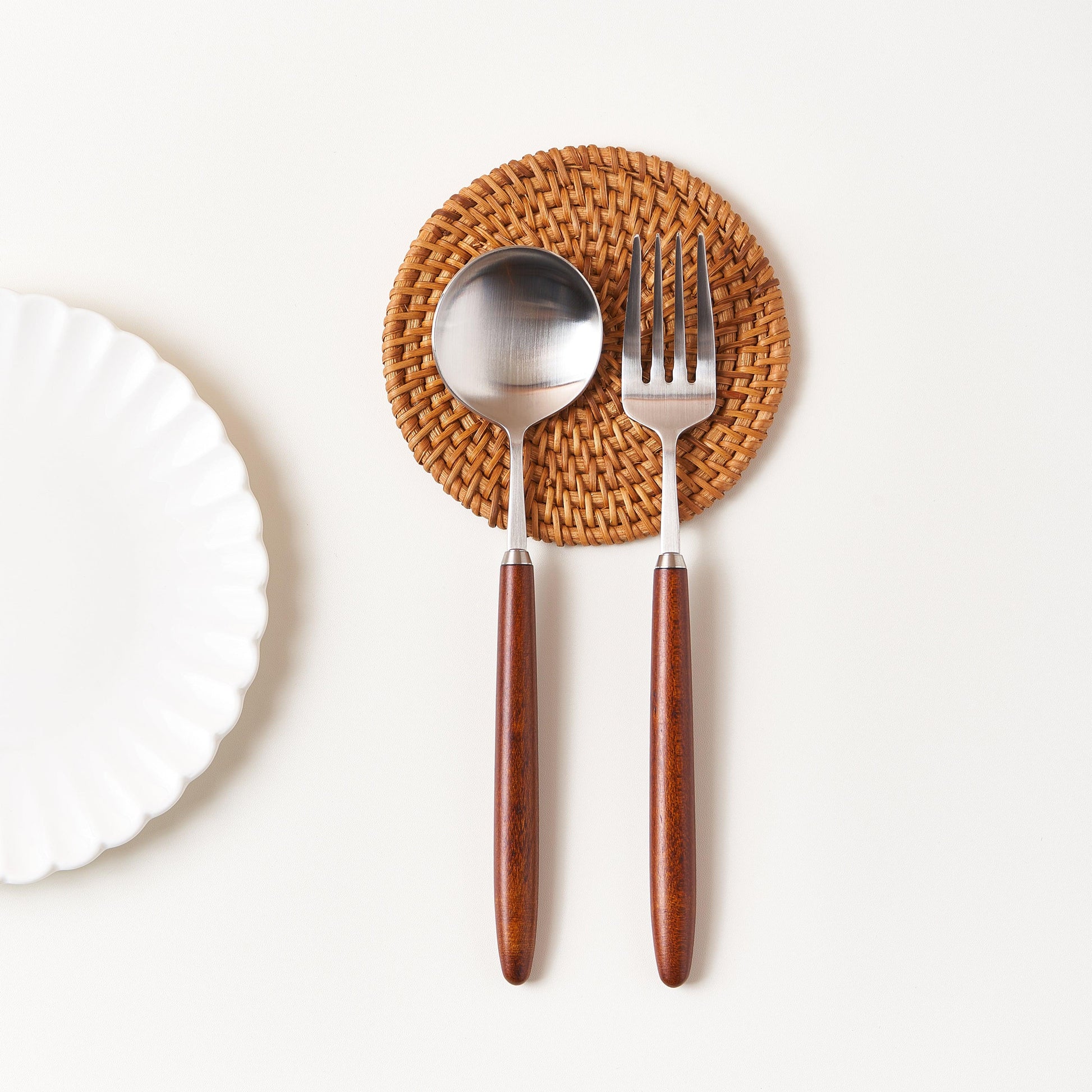 [Bogen] Hard Maple Dessert Fork, 1pc - HANKOOK