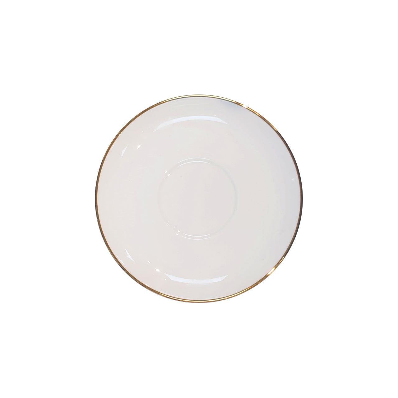 [Simple Design] Bright Gold Edge Espresso Cup & Saucer - HANKOOK