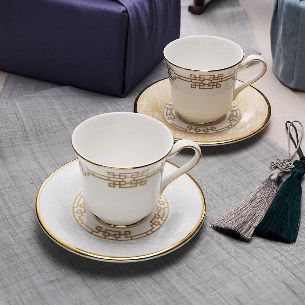 [Gyeol] 4-Piece Coffee set, Serving for 2 - HANKOOK