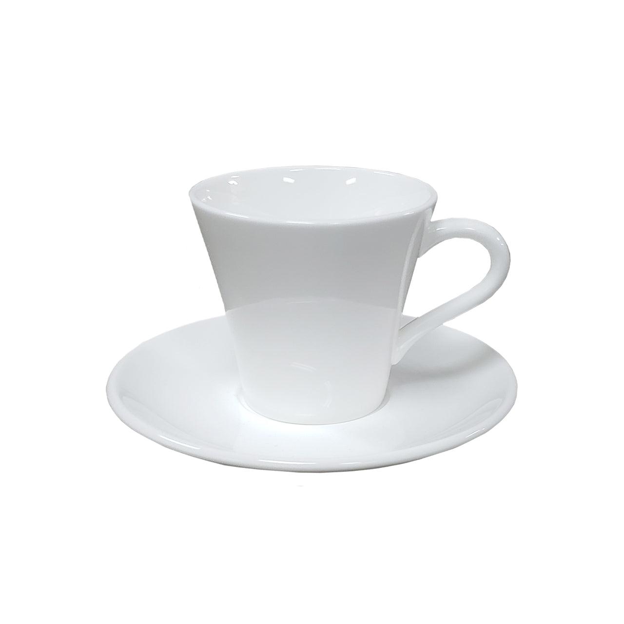 [Simple Design] White Espresso Cup & Saucer - HANKOOK