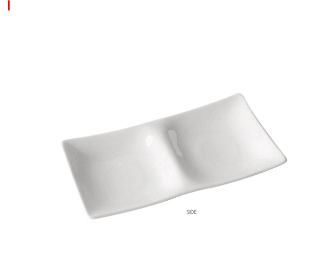 [Simple Design] 2 Divided Plate for side dishes - HANKOOK