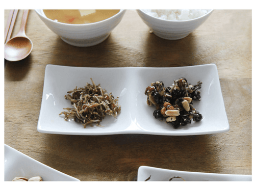 [Simple Design] 2 Divided Plate for side dishes - HANKOOK