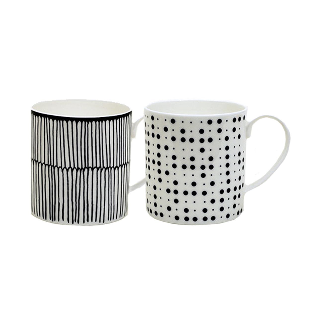 [Retro Blue] 2-Piece Mug set - HANKOOK