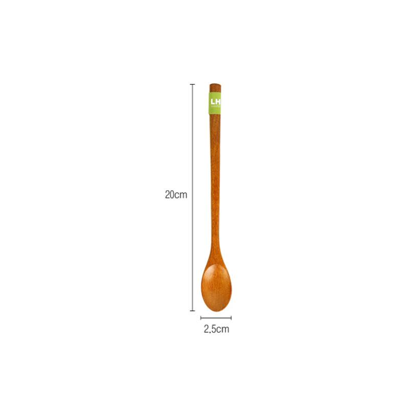 [Wooden] Long Teaspoon, 2pcs - HANKOOK