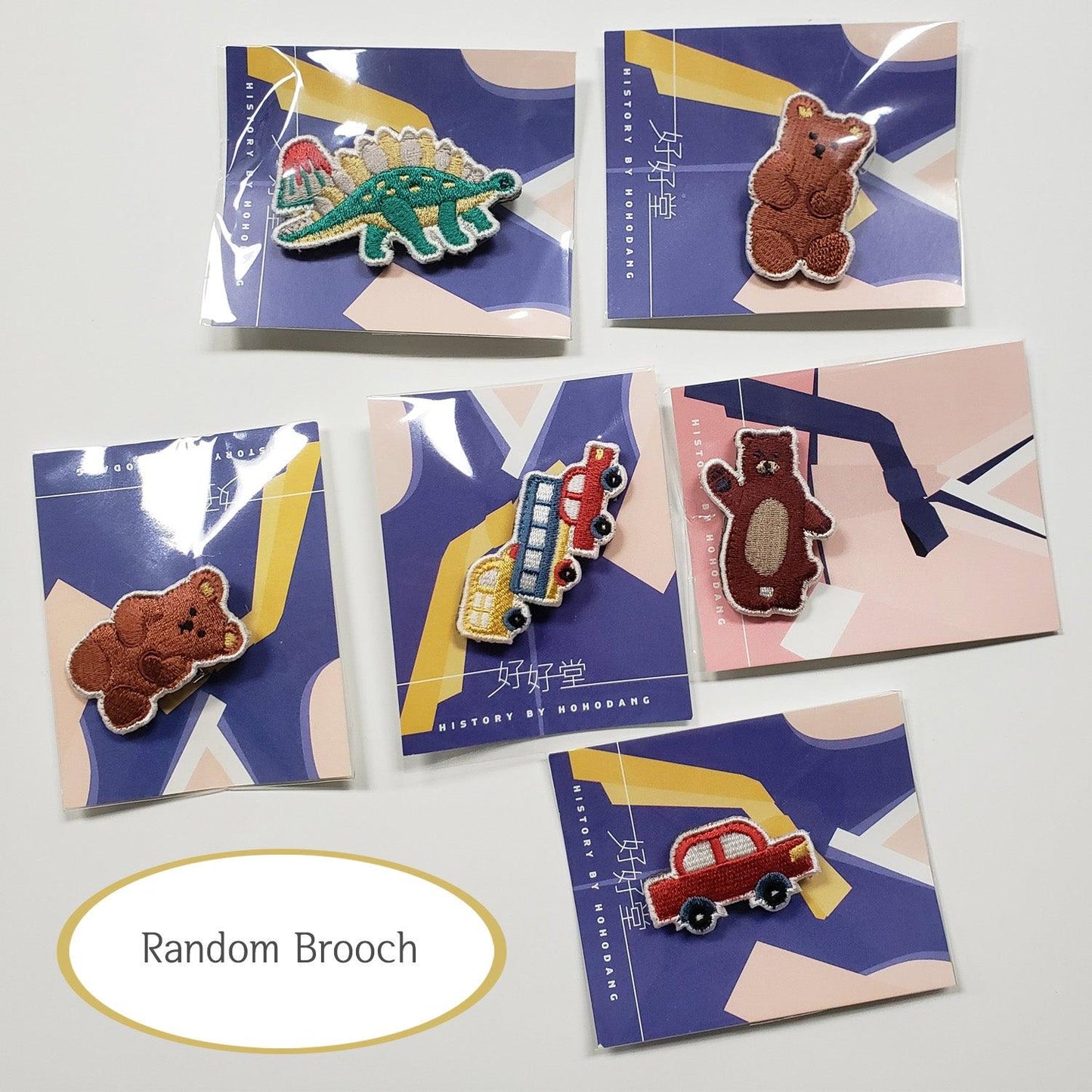[Hohodang] Brooch 2-piece (Good for gift wrapping deco) - HANKOOK