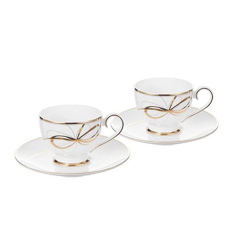 [Gold Ribbon] Coffee/Tea 2 Sets--4 Piece - HANKOOK
