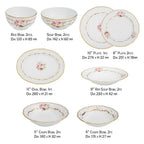 [Flamor Rose Clara] 14-Piece Home set, Serving for 2 - HANKOOK