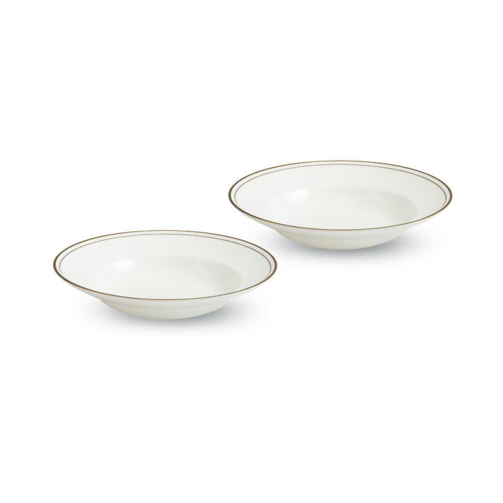 [Neo Gold] 9" Rim Pasta Bowl, 1pc - HANKOOK