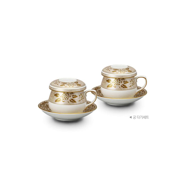 [Gung] 8-Piece Tea set, Serving for 2 - HANKOOK
