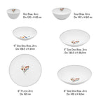 [Bundle of Flowers] 17-Piece Home set, Serving for 4 - HANKOOK