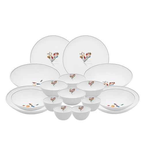 [Bundle of Flowers] 17-Piece Home set, Serving for 4 - HANKOOK