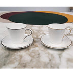 [Platinum Edge] Espresso Cup & Saucer - HANKOOK