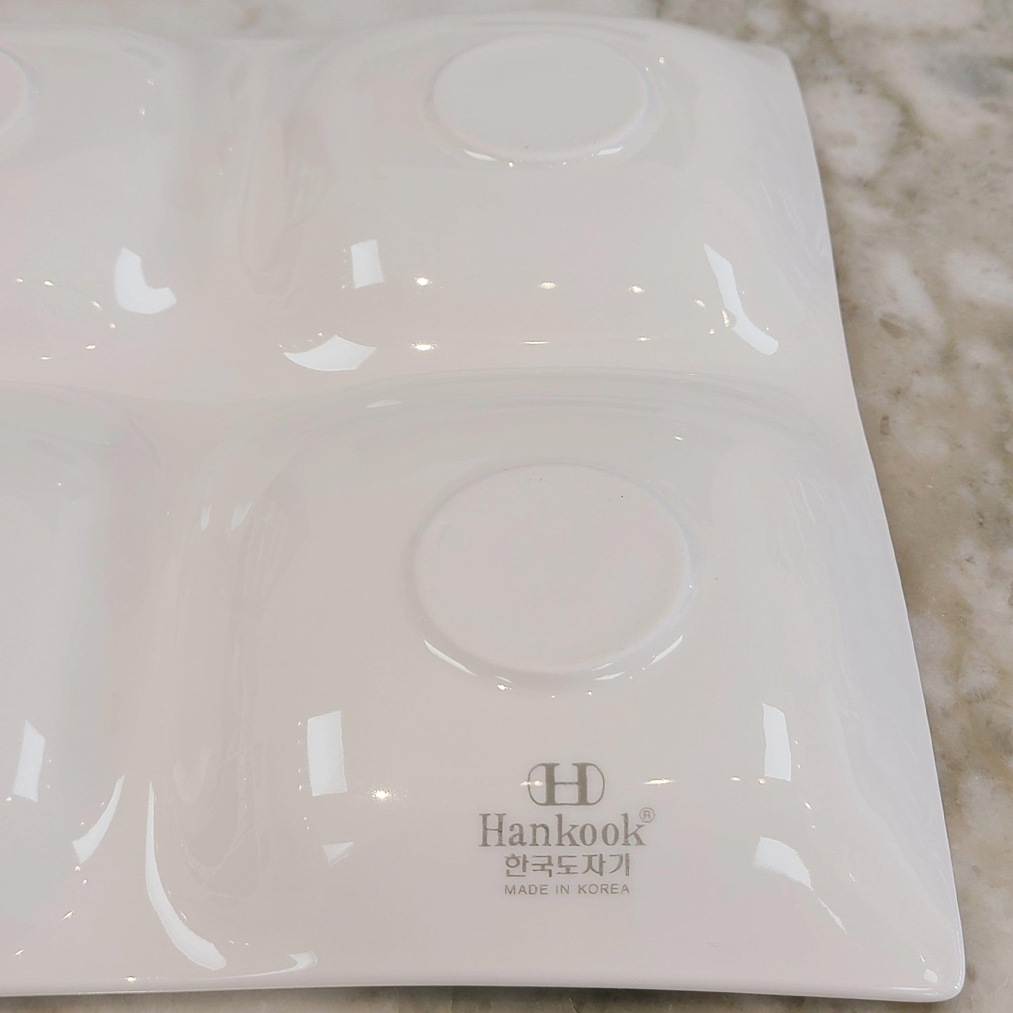 [Simple Design] 4 Divided Plate for side dishes - HANKOOK