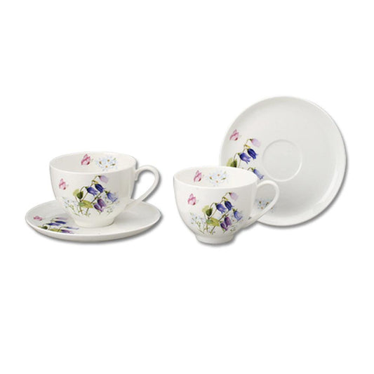 [Field Flower] Diamond Bluebell Coffee set, Serving for 2 - HANKOOK