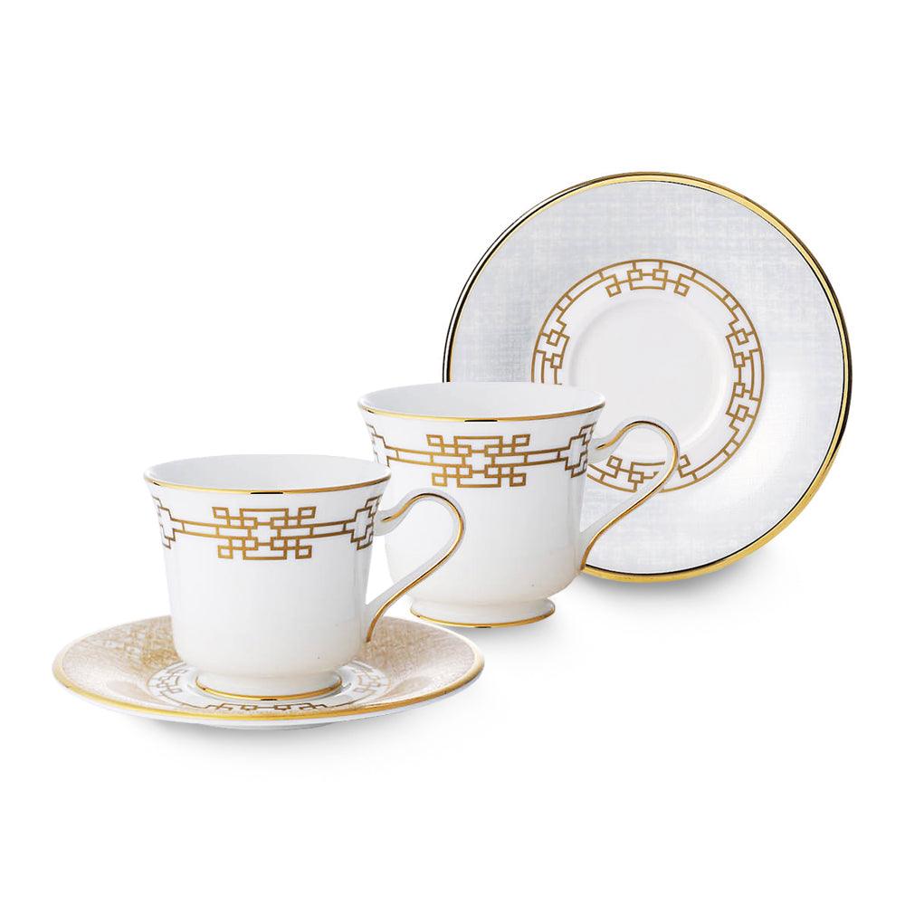 [Gyeol] 4-Piece Coffee set, Serving for 2 - HANKOOK