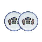[Five Loaves and Two Fish] Round Plate, 2pcs - HANKOOK