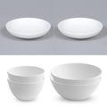 Moire Blanc Dinnerware Set (6pc)
