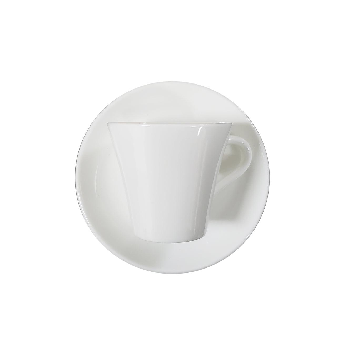 [Simple Design] White Espresso Cup & Saucer - HANKOOK