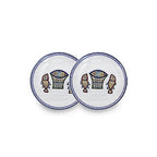 [Five Loaves and Two Fish] Round Plate, 2pcs - HANKOOK