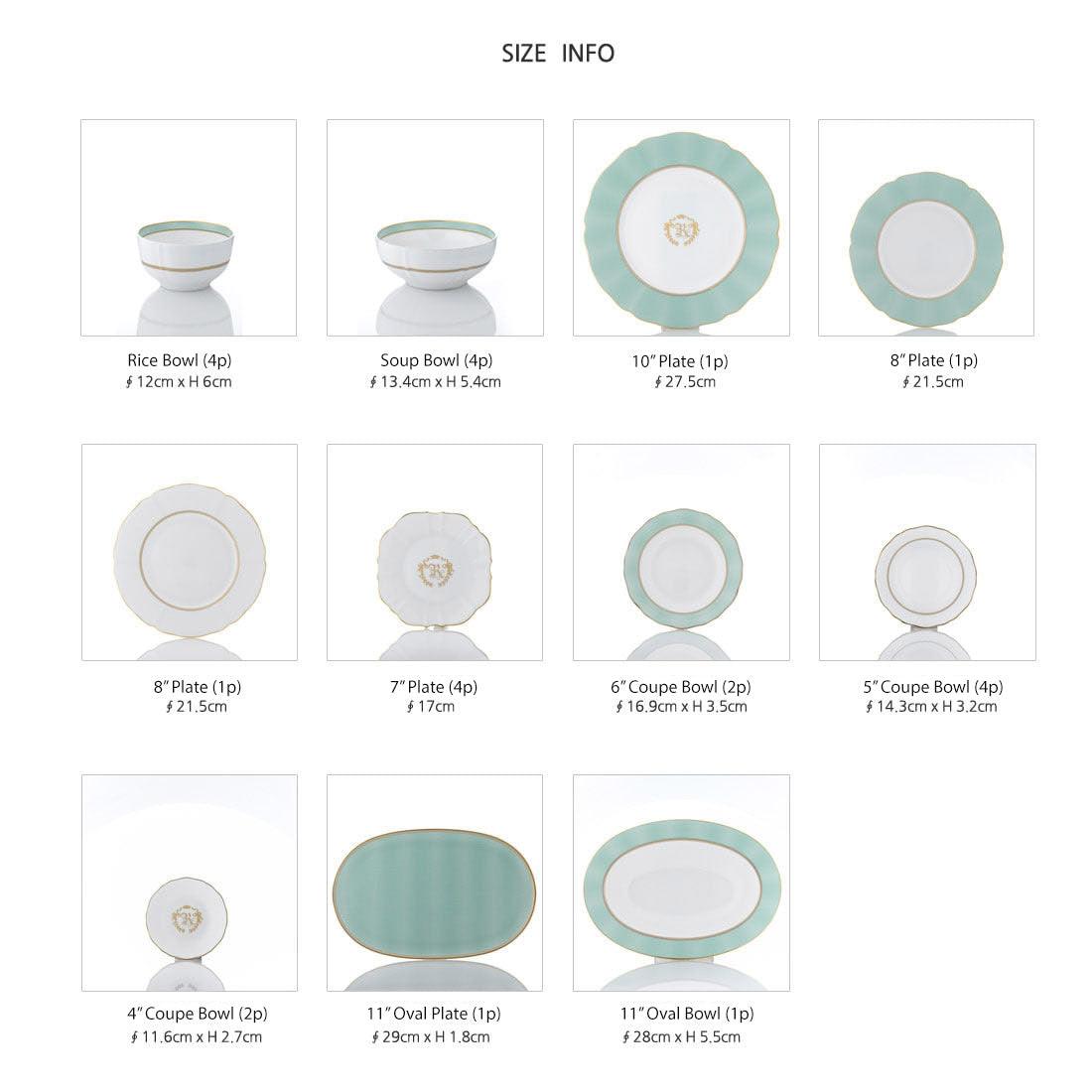 [The Royal] 25-Piece Dinner set, Serving for 4 - HANKOOK