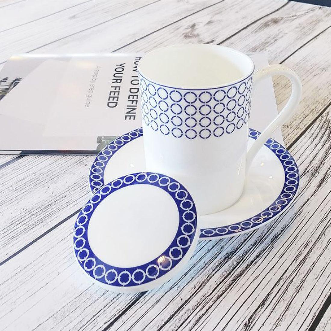 [Bluemoon] 4-Piece Mug set, Serving for 2 - HANKOOK