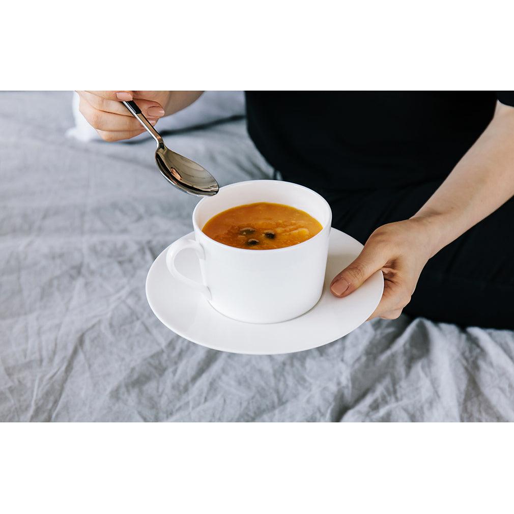 [Whitebloom] Breakfast teacup/saucer - HANKOOK