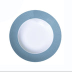 [Cozy Blue] 9" Pasta Bowl (Pattern), 1pc - HANKOOK