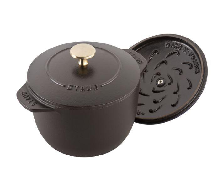 [Staub] Cast Iron - Specialty Items 1.5 QT, Petite French Oven, Black Matte - HANKOOK