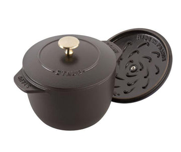 [Staub] Cast Iron - Specialty Items 1.5 QT, Petite French Oven, Black Matte